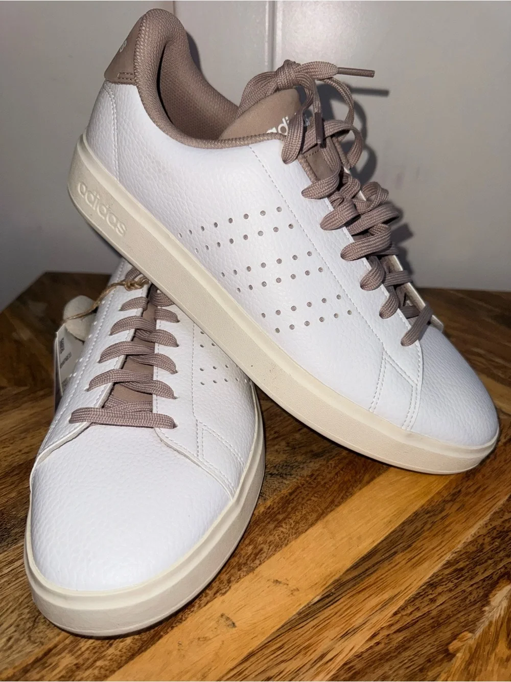 Adidas Advantage 2.0 White Grey Sneakers Men’s Size 10 NWT